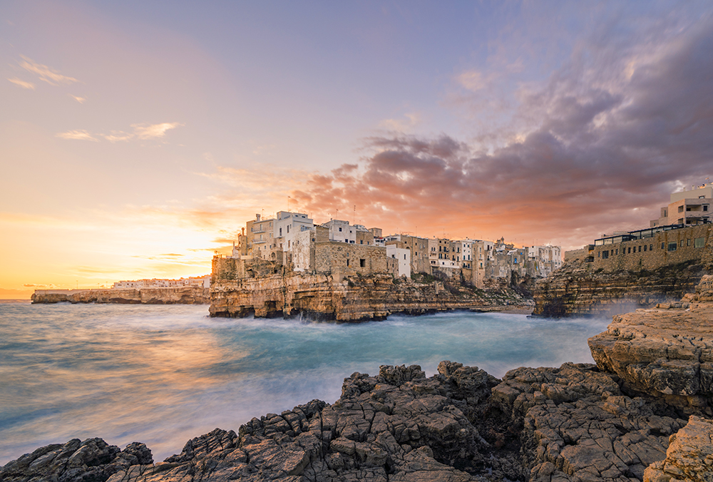 Polignano a Mare og grottene